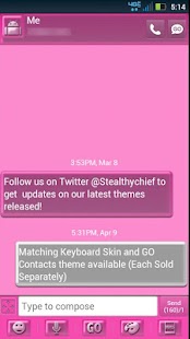 How to mod GO SMS Hot Pink Pearl Theme 1.1 unlimited apk for laptop