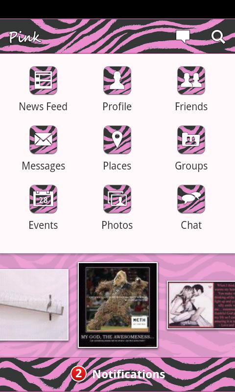 Pink Zebra for Facebook Screen 3