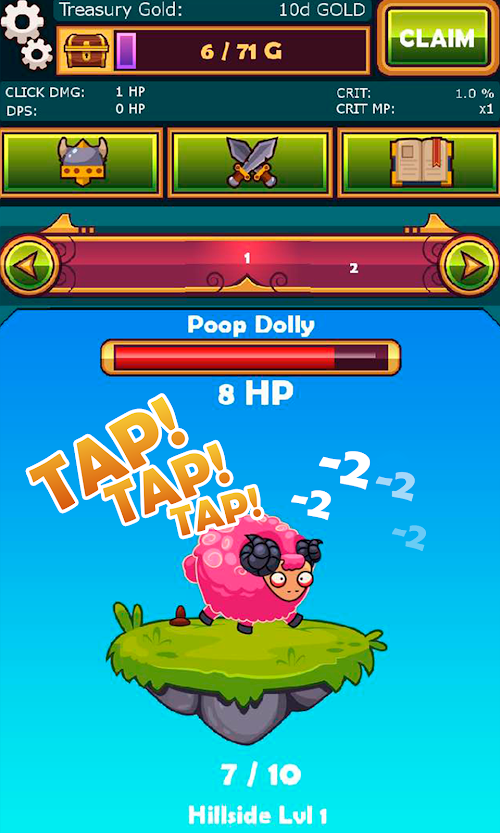 Android application Tapventures screenshort