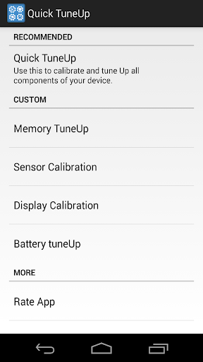 Quick TuneUp-Phone Calibration