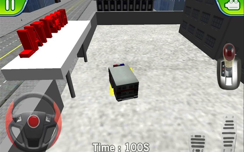 Ambulance Parking 3D Extended Screen 3