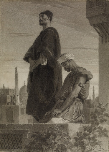 Prayer on the Housetop - Alexandre Bida (French, 1823-1895) — Google