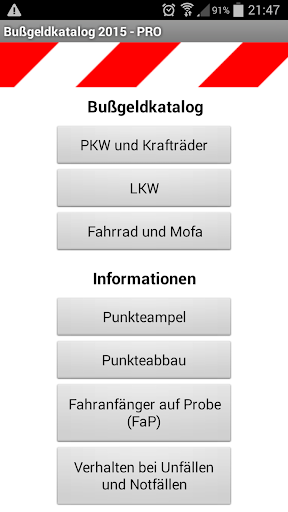 Bußgeldkatalog PRO