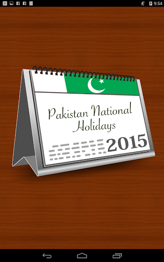 Pakistan Holidays 2015