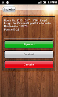 Registratore vocale Screen 3