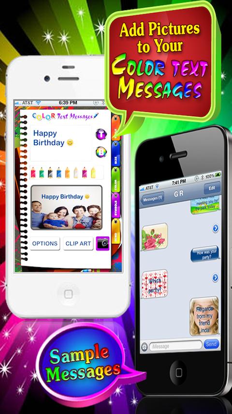 Android application Color Text Messages screenshort