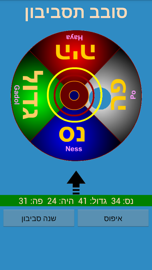 Dreidel - סביבון -מסך1