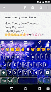 Moon Cherry Emoji Keyboard screenshot 6