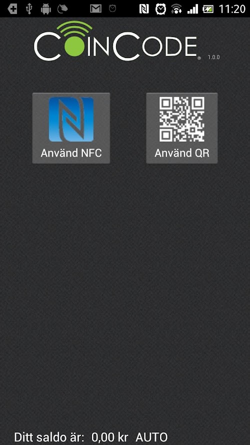 Android application Coincode – Mobile payment screenshort