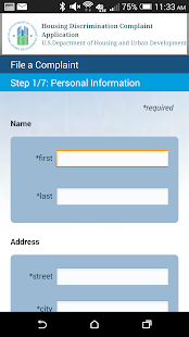 HOUSING DISCRIMINATION FORM Screenshots 1