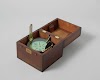 Azimuth Compass in Wooden Box