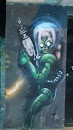 Mars Invader Graffiti