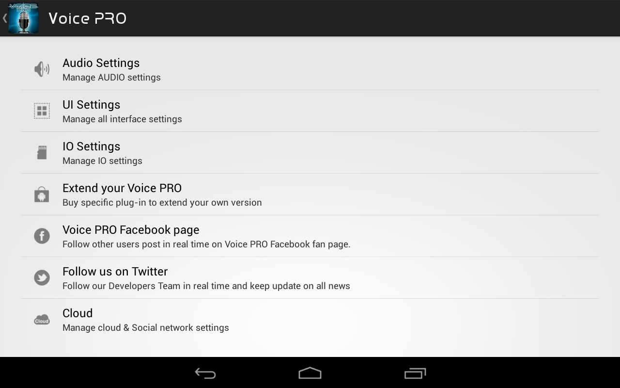 Voice PRO - screenshot