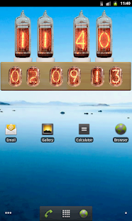 Nixie Tube Clock Widget(圖1)-速報App