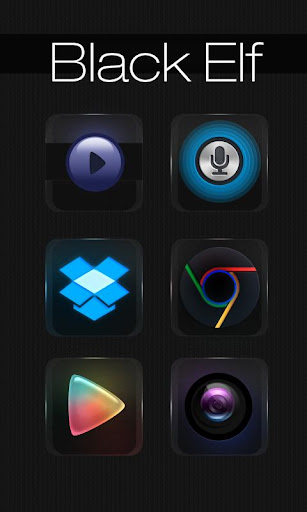 Black Elf GO Launcher Theme