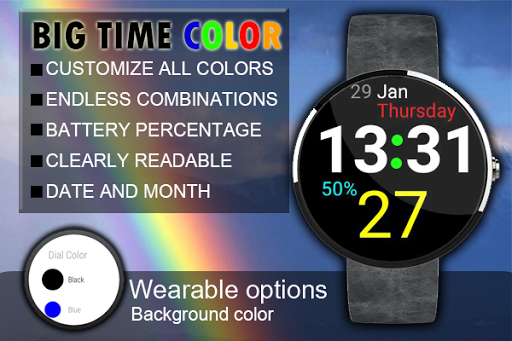 BIG TIME 24H COLOR WATCH FACE