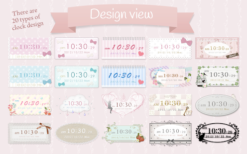 Cute and girly Clock Widget(圖6)-速報App
