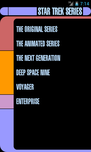 Series of Star Trek