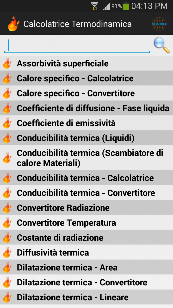 Android application Thermodynamics Calculator Pro screenshort