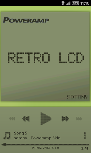 【免費個人化App】Poweramp Retro LCD Skin-APP點子