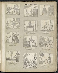 Albumblad met diverse voorstellingen