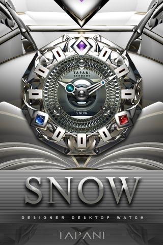 SNOW Luxury Clock Widget