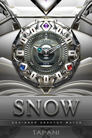 SNOW Luxury Clock Widget Screen 1