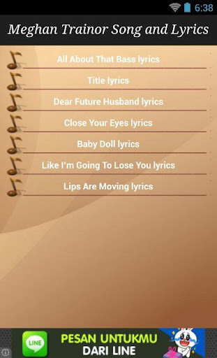 【免費娛樂App】Meghan Trainor Lyrics 2015-APP點子