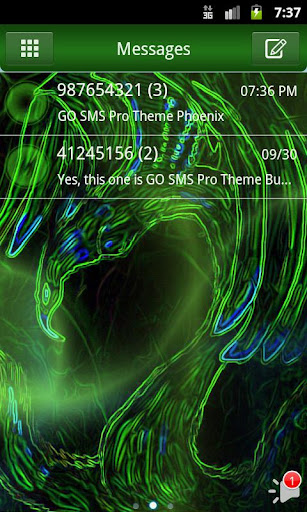 GO SMS Pro Theme Phoenix