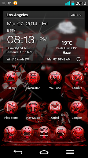 NEXT LAUNCHER 3D THEME RUBIN