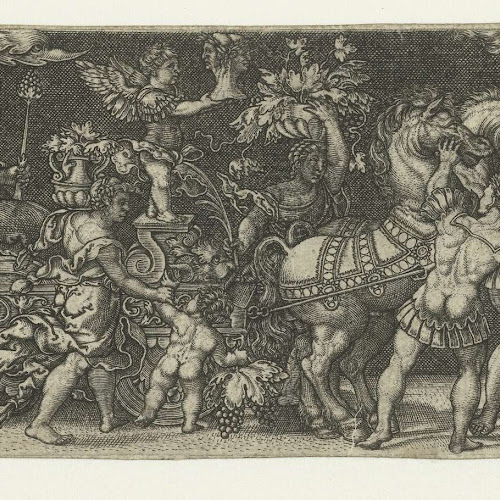 Triomf van Bacchus, Monogrammist AC (16e eeuw) (attributed to), after Monogrammist IB (16e eeuw