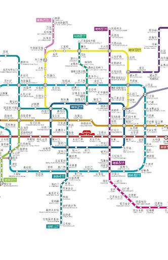 北京地下鉄路線図