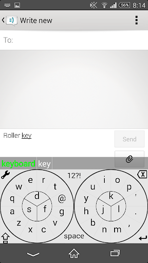 Roller keyboard