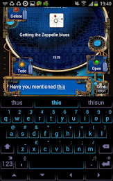 Steampunk GOSMS Pro PopUp Blue poster 1