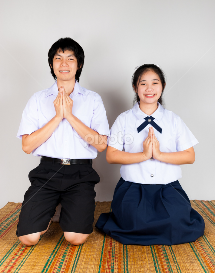 School Bf - Paying Obeisance of High School Asian Thai Students | Couples | People |  Pixoto