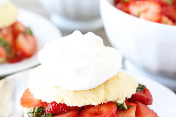 Balsamic Strawberry Ricotta Shortcakes