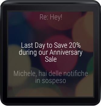 Android application K-9 for Wear screenshort