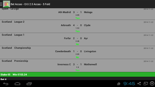 Soccer Predictions O U 2.5