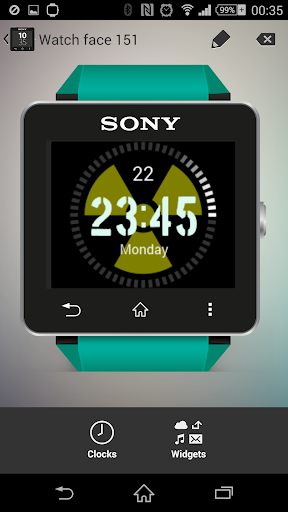 Radioactive Clock widgets SW2