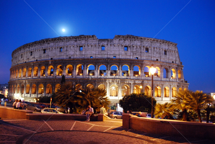 Evening at Colosseum, ROME by Sajal Gupta - Buildings & Architecture Public & Historical
