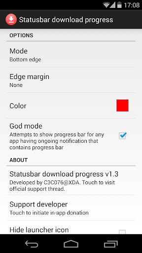 Statusbar Download Progress 3.6.1 screenshots 1