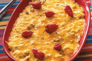 Cheesy Green Chili Rice