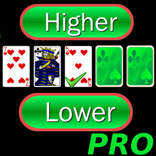 Higher or Lower Pro card game LOGO-APP點子