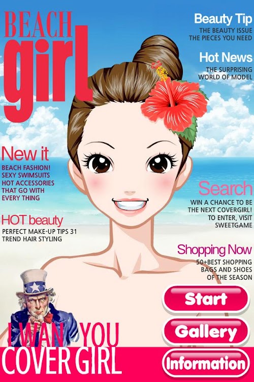 Android application Beach Girl screenshort
