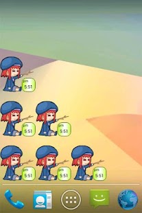 How to install Tomato Girl's Clock Widget 1.04 unlimited apk for bluestacks