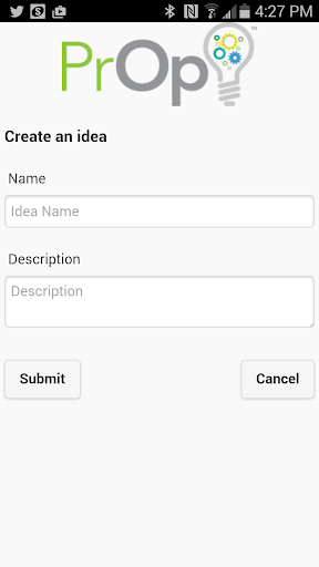 PrOp Idea Generation Mobile