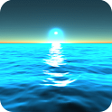 Sunset on the sea logo