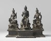 The Buddha between two bodhisattvas