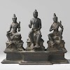 The Buddha between two bodhisattvas