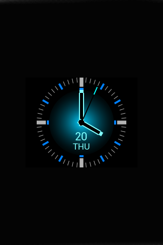 Android application Illuminated clock Smartwatch 2 screenshot